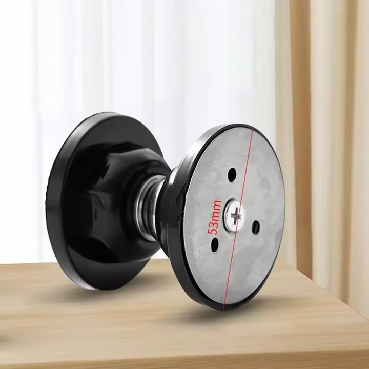 Secure no-drill door stop with powerful magnet, ensuring smooth door control and protecting walls.