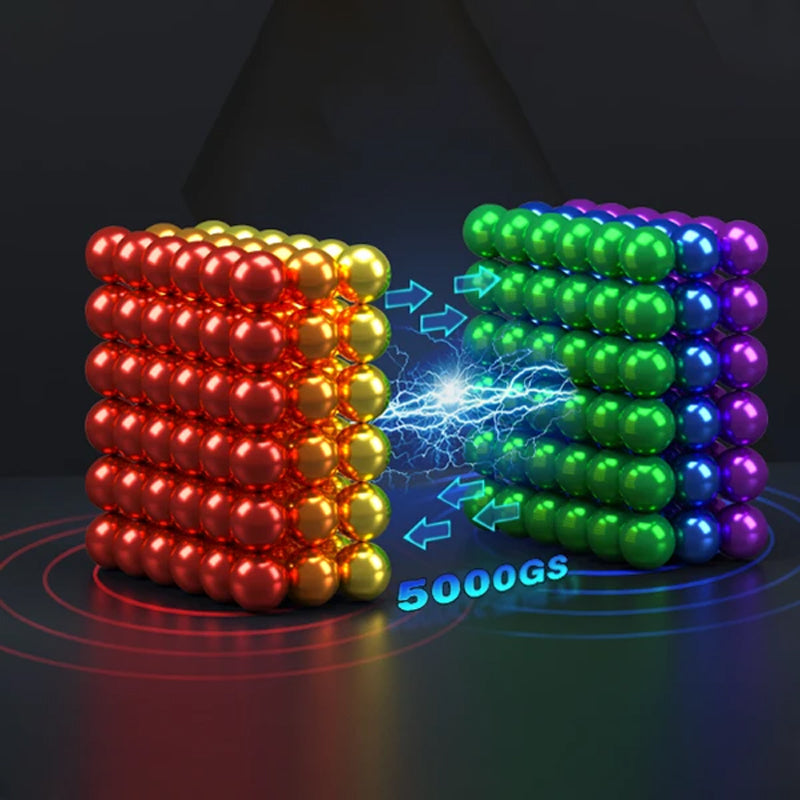 Magnetic sensory balls, a versatile building toy & relaxation tool for all ages.