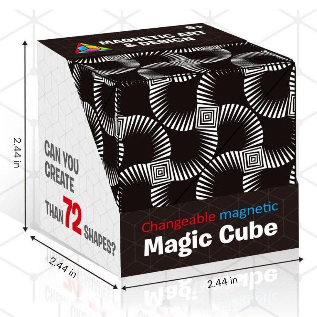 Durable magnetic creation cube; an excellent sensory and educational fidget toy for kids.
