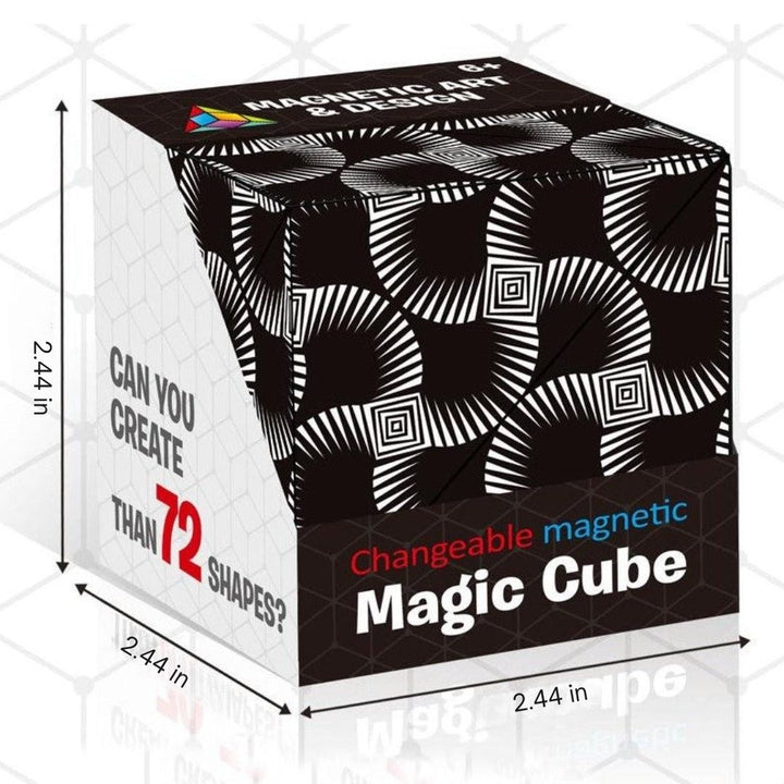 Durable magnetic creation cube; an excellent sensory and educational fidget toy for kids.