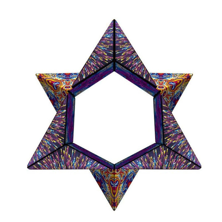 Educational magnetic building cube; a creative brain teaser & stress relief toy for children.