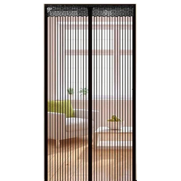 Magnetic mesh insect screen door for easy install, keeping bugs out & letting fresh air in. Perfect for summer living.