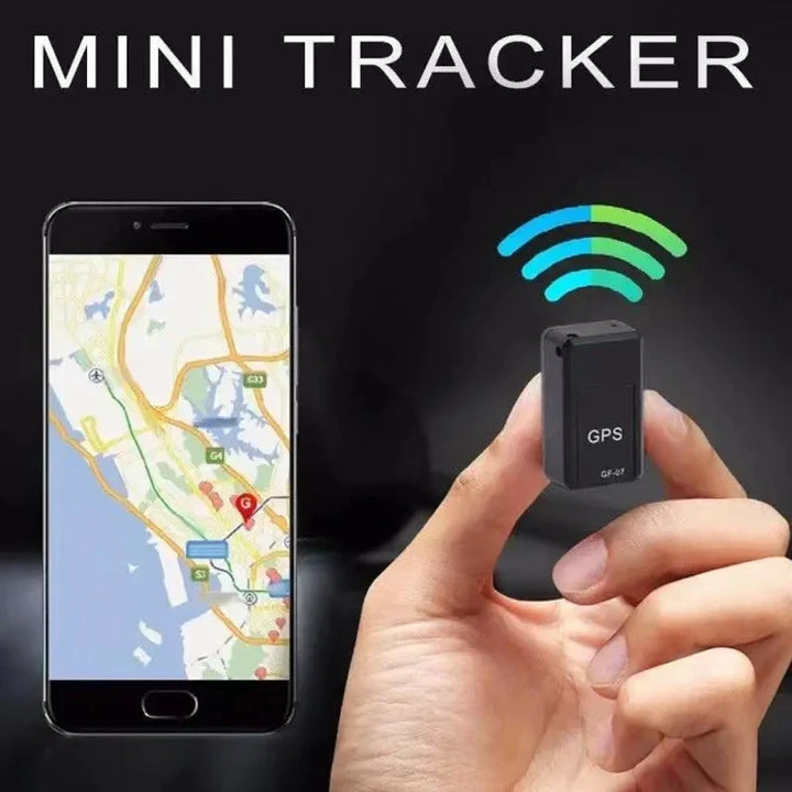USB-charged magnetic GPS locator showing its compact size, ideal for valuable tracking and security