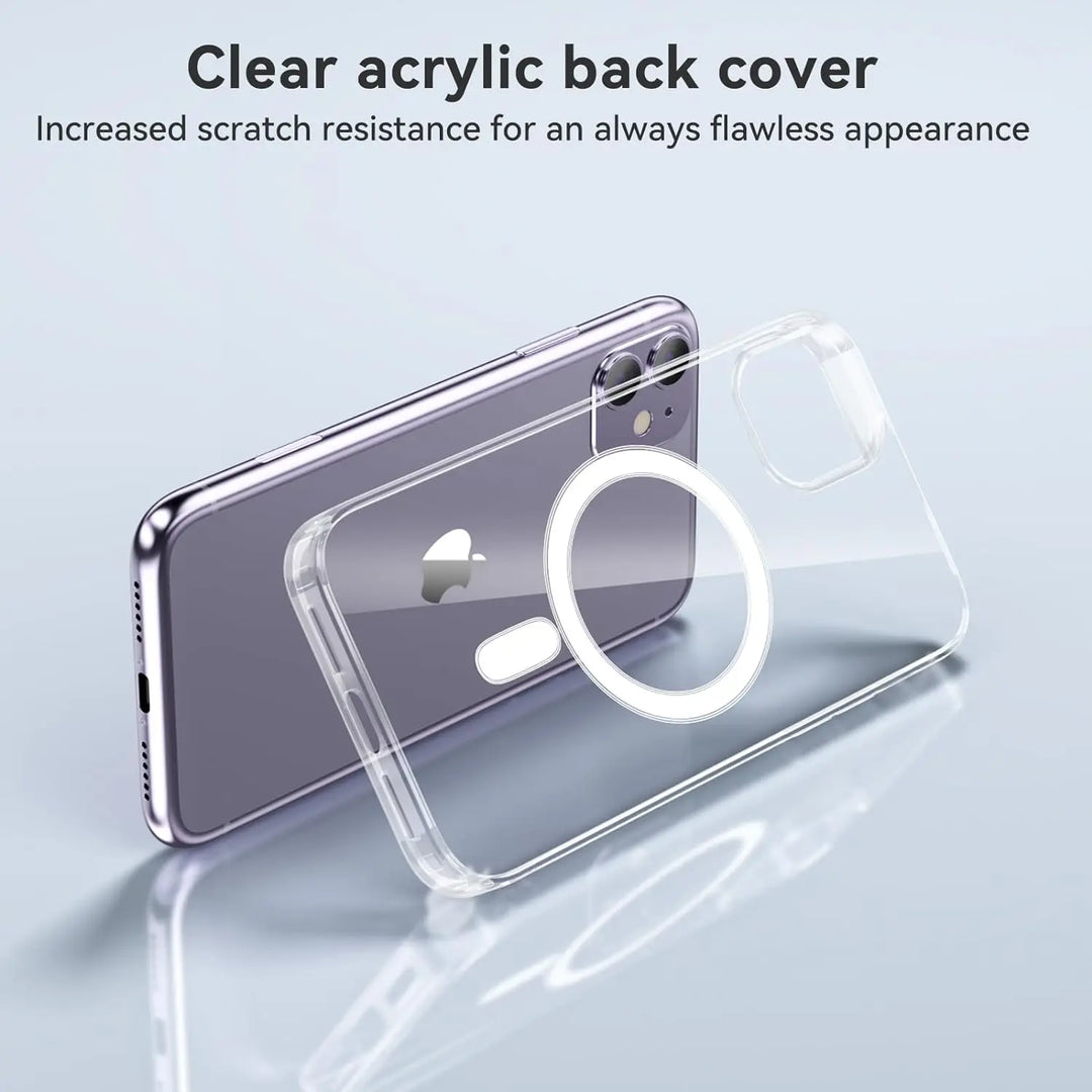 DuoShield Magnetic Shockproof iPhone Case demonstrating seamless MagSafe charging and accessory attachment for enhanced convenience.
