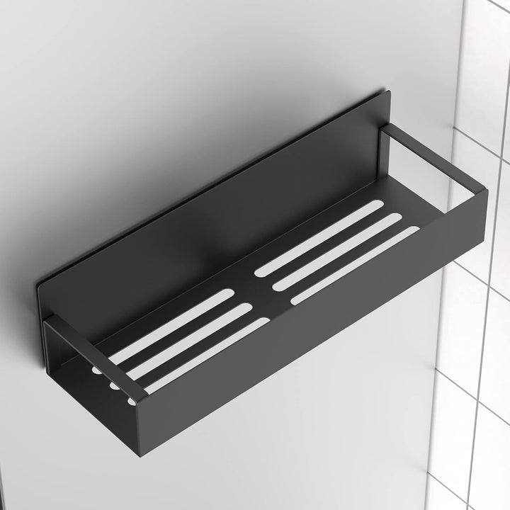 Sleek magnetic kitchen storage shelves, ideal for small spaces and home organization