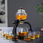 Black Teapot with 6 Cups