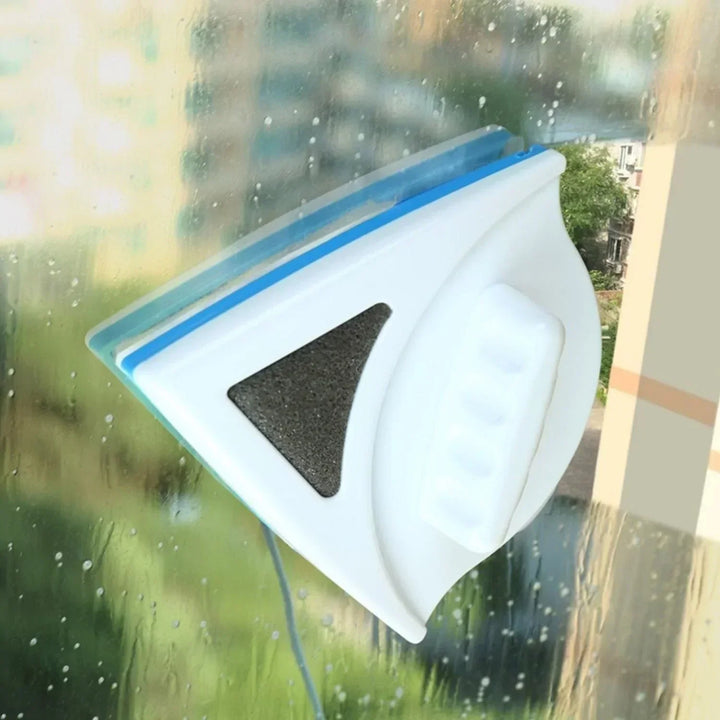 Modern magnetic window cleaner making home and office glass cleaning easy & streak-free.