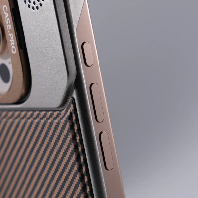 Heavy-duty MagSafe armor case for iPhone, offers shockproof defense and a useful kickstand.