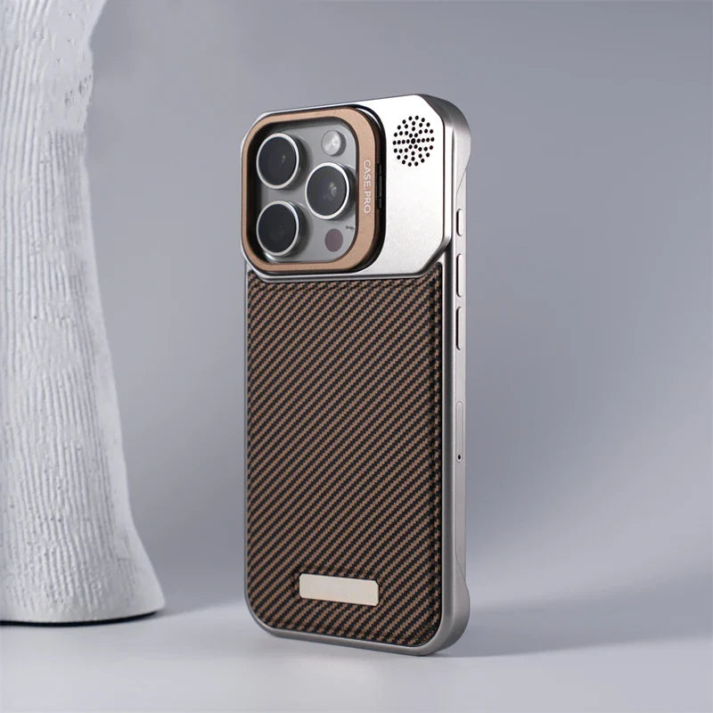 Slim yet tough MagSafe iPhone case with a kickstand, designed for ultimate phone protection.