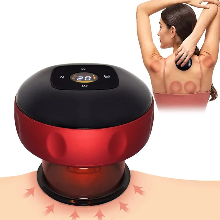 Smart Infrared Cupping Massager with 12 Therapy Levels & Remote