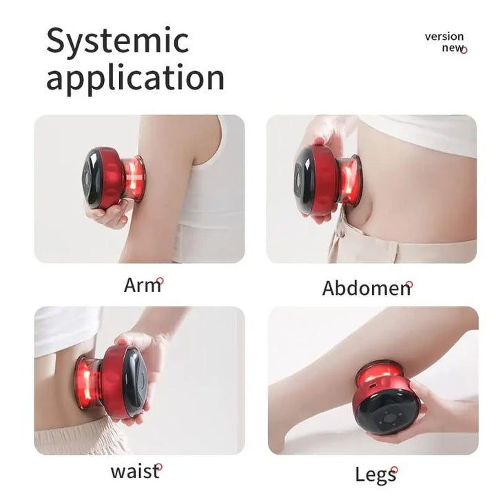 Smart Infrared Cupping Massager with 12 Therapy Levels & Remote