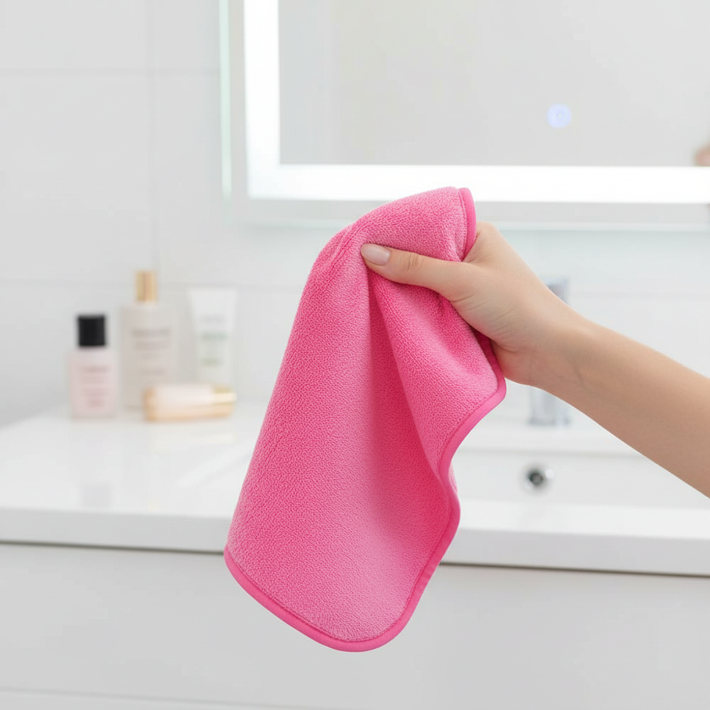 MakeupAid microfiber makeup remover cloth, reusable and eco-friendly facial cleansing wipe