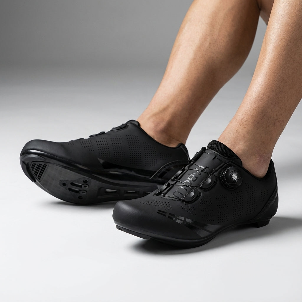 Athletic men's ergonomic cycling shoes with adjustable Boa, ideal for road cycling