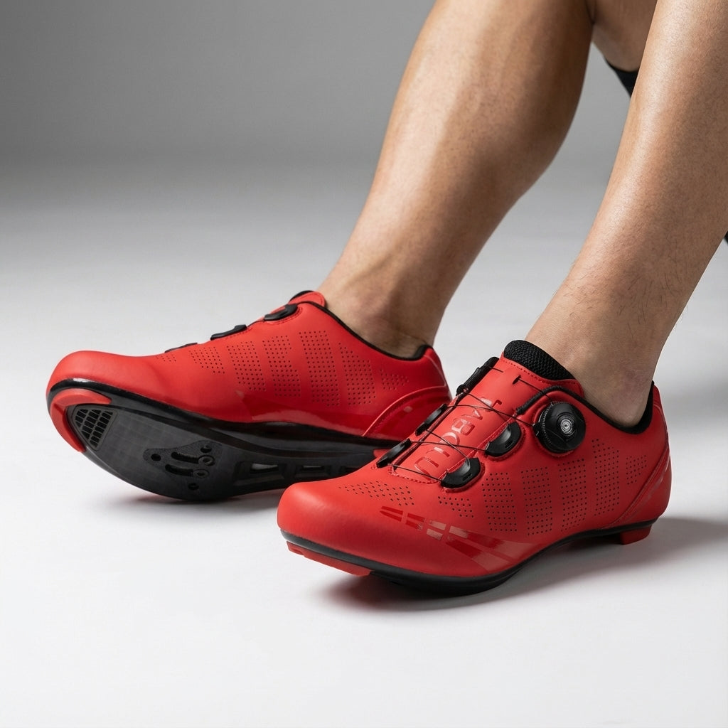 Men's ergonomic cycling shoes, customizable Boa fit for optimal road and MTB performance