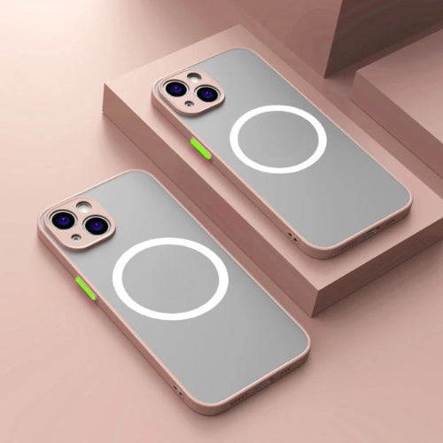Precision-fit matte magnetic case for iPhone, ensures MagSafe alignment & advanced drop protection