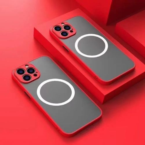 Sophisticated matte black iPhone case, magnetic for MagSafe, engineered for maximum drop security