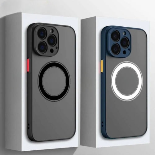 Advanced matte iPhone case with MagSafe capabilities, military-grade drop protection for daily use