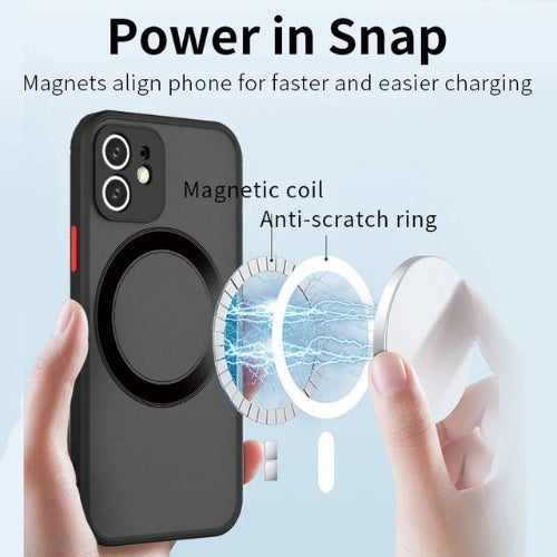 iPhone case with matte finish & strong magnets, enhanced drop protection, supports MagSafe accessories