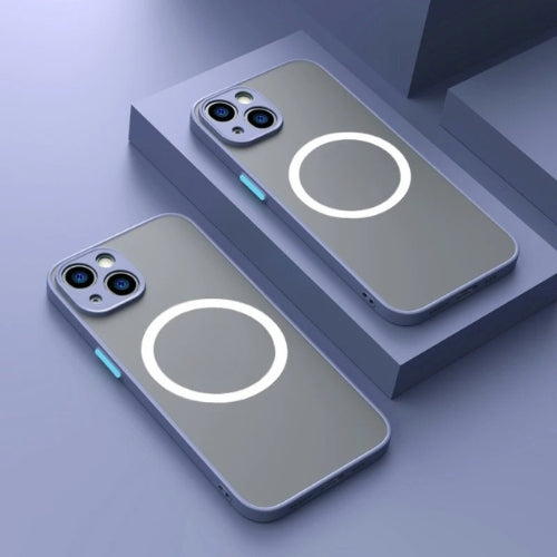 High-quality matte magnetic iPhone case, full body drop protection, perfect for MagSafe charger