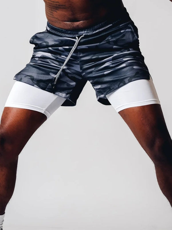 Men's fitness apparel: quick dry 2-in-1 shorts by Felix, ready for intense workouts.