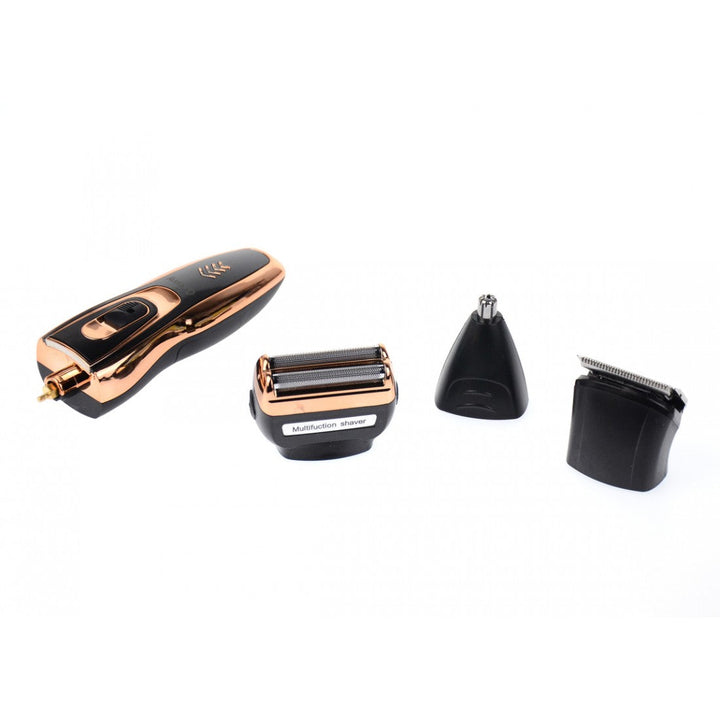 Multi-purpose men's electric grooming kit. Perfect for facial hair, beard, and body trimming.