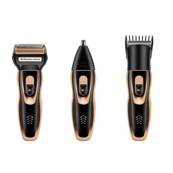 Rechargeable electric personal care trimmer for men. Precision grooming for beard, nose, and facial hair.