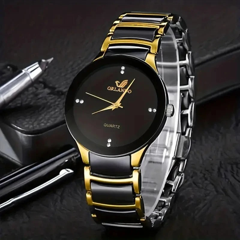 Ultimate 5-in-1 men's style gift set including a watch, wallet, sunglasses, trimmer & keychain.
