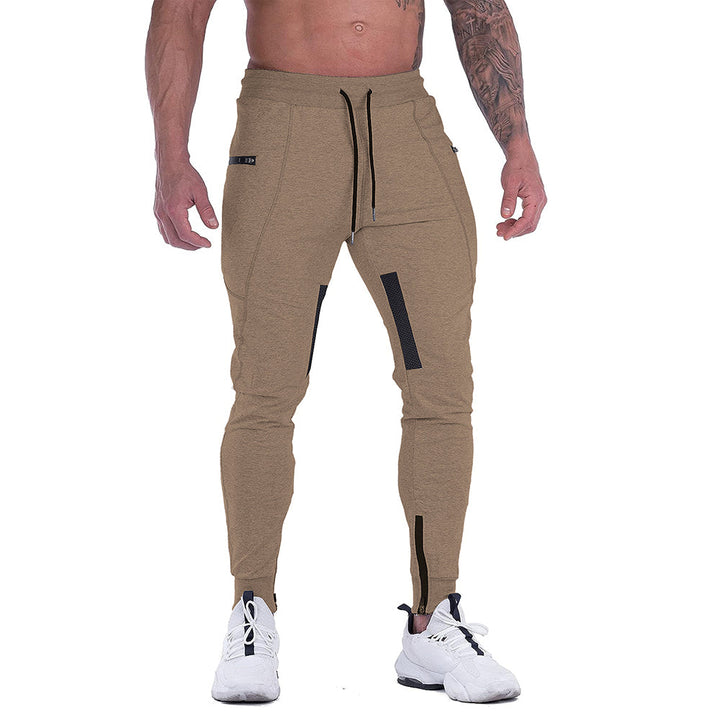 Tapered cotton-blend men's joggers, offering superior comfort & flexibility in activewear.