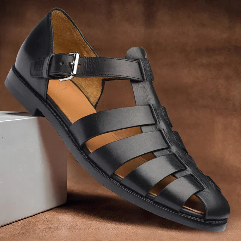 Adjustable men's open-toe sandals for ultimate comfort & outdoor summer style. Perfect casual footwear.