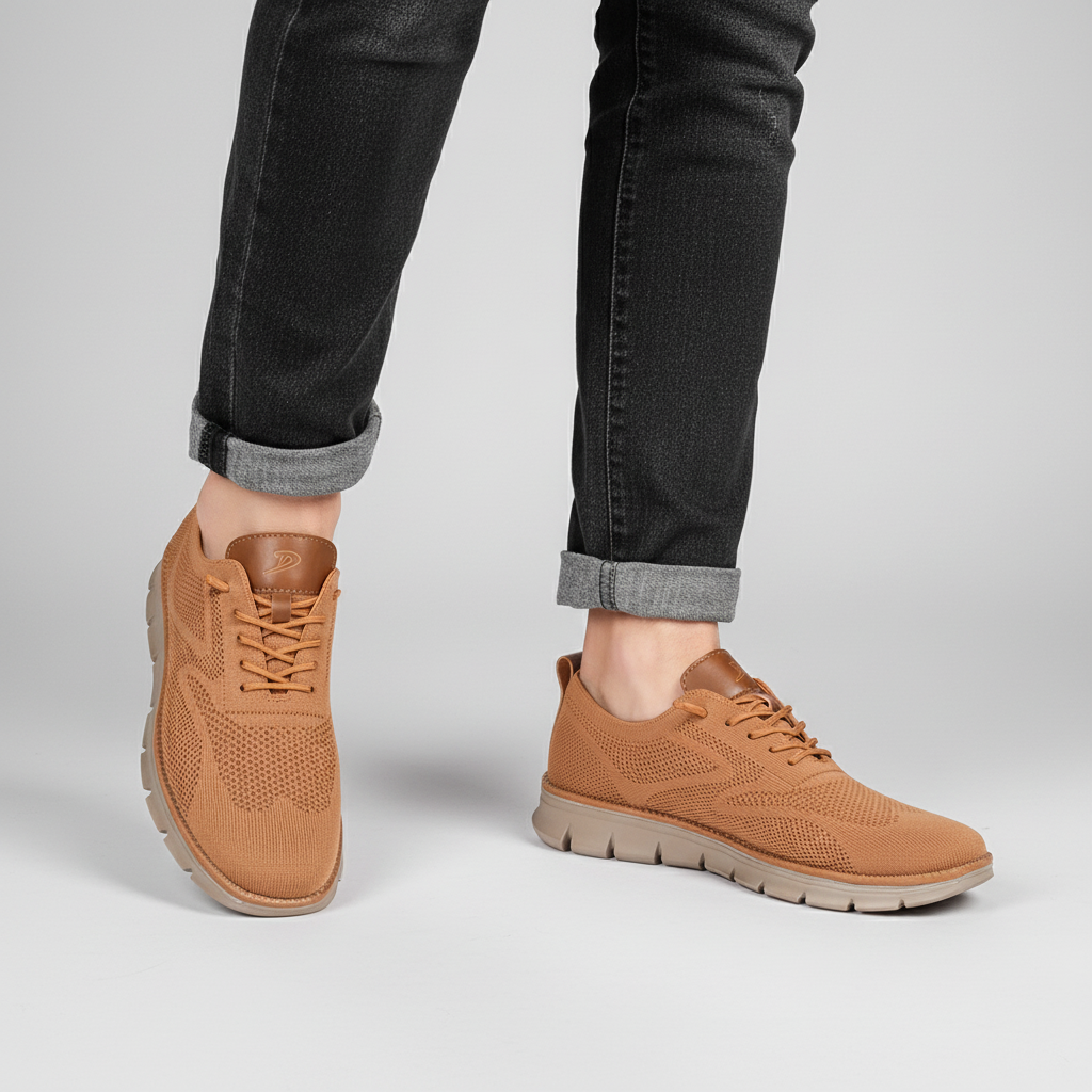 Lightweight Adrian men's shoes, breathable vegan leather ensures comfort, excellent for all-day wear.