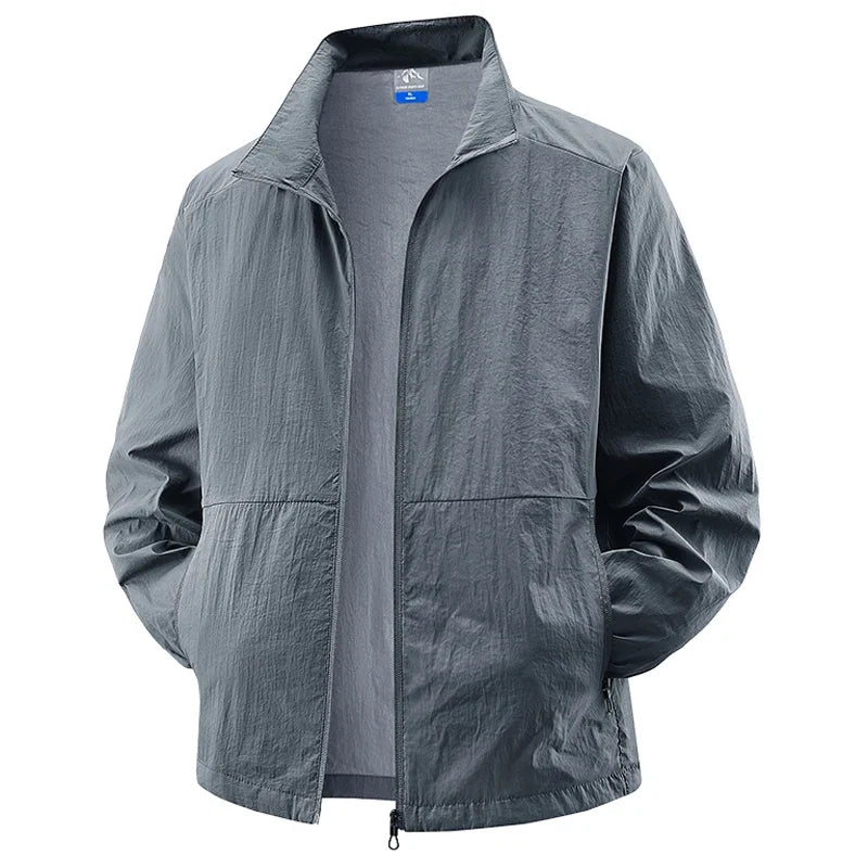 Aero SunShield cycling jacket for men. UPF 50+, lightweight & breathable. Quick-dry for comfort in outdoor sports.