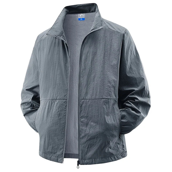 Aero SunShield cycling jacket for men. UPF 50+, lightweight & breathable. Quick-dry for comfort in outdoor sports.