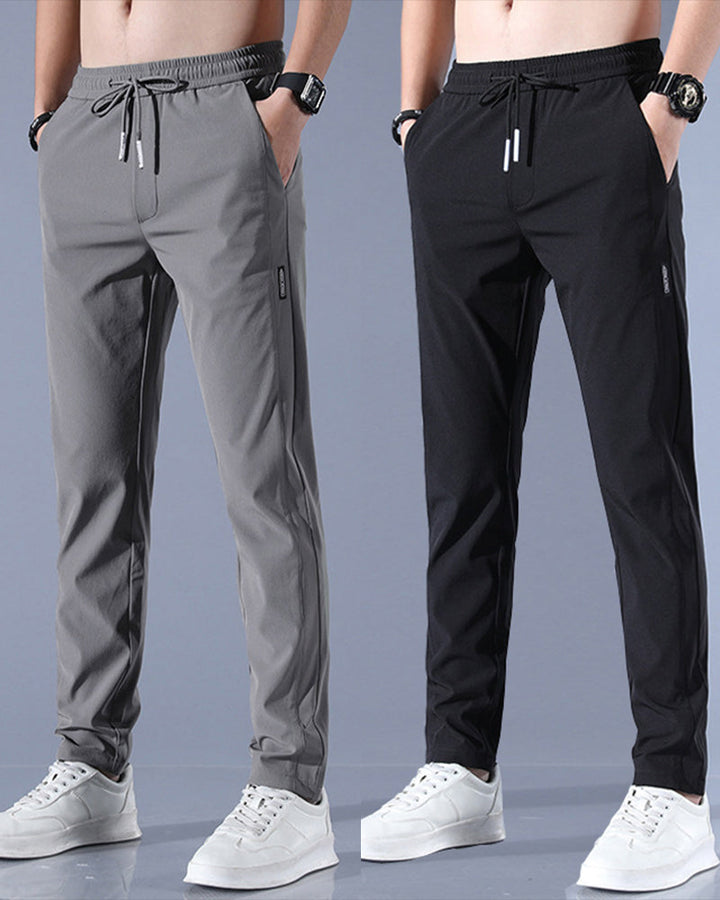 Men's AeroFlex performance trousers, fast-drying stretch fabric for sports & daily wear.