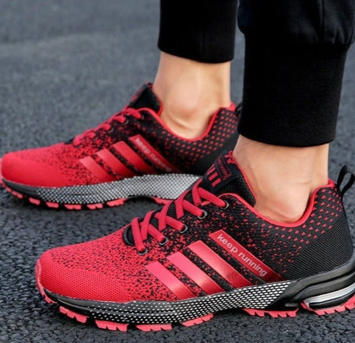 Breathable men's AeroFlex orthopedic walking shoes, designed for support & joint protection.