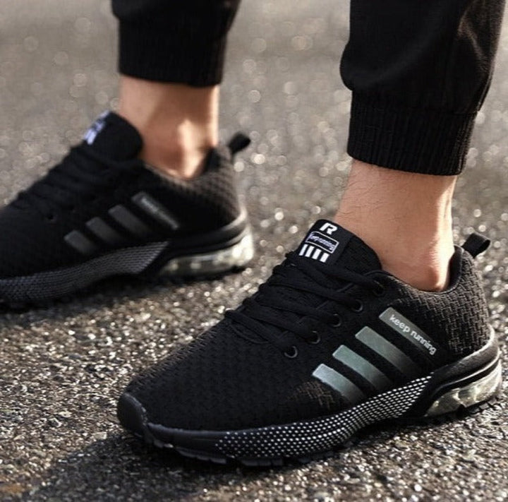 Lightweight AeroFlex men's athletic sneakers, orthopedic design for pain relief & active support.