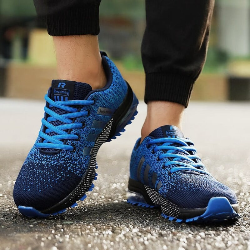Supportive men's AeroFlex lightweight walking sneakers, ideal for pain relief & comfort.