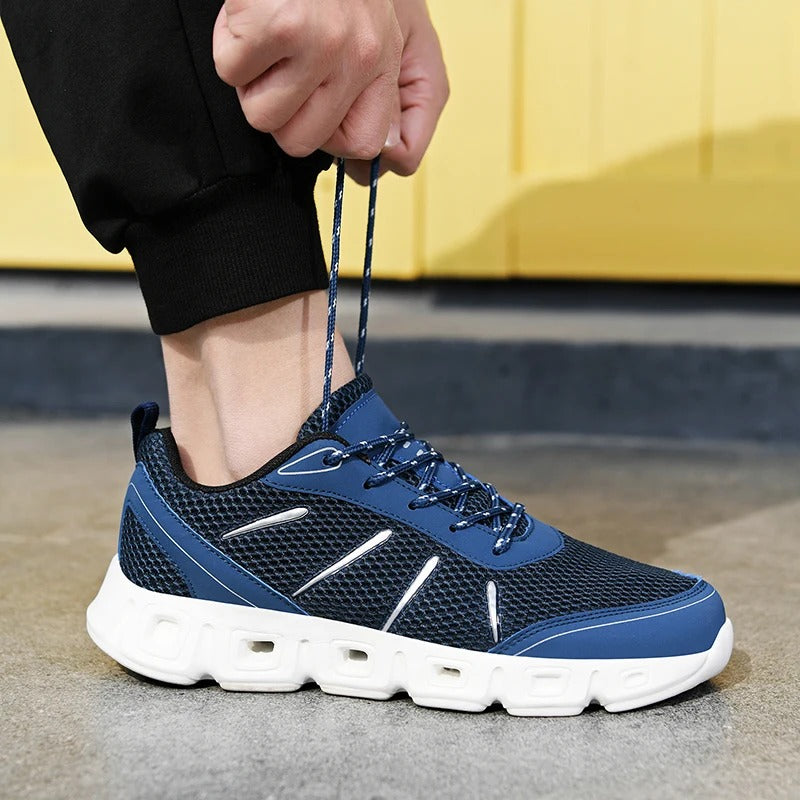 Men's AeroFlex sneakers: flexible, lightweight, and breathable for high-performance running & workouts.
