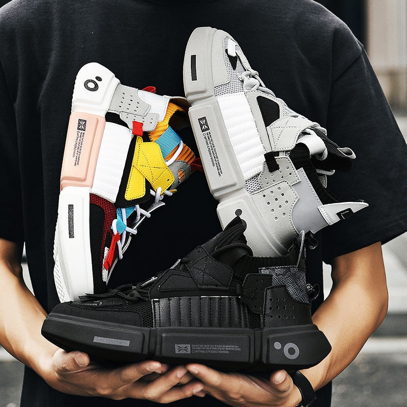 Stylish men's AirWave streetwear sneakers, ideal for skaters & everyday fashion.