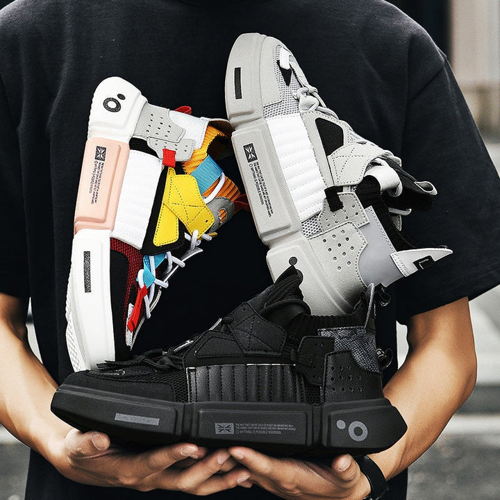 Stylish men's AirWave streetwear sneakers, ideal for skaters & everyday fashion.