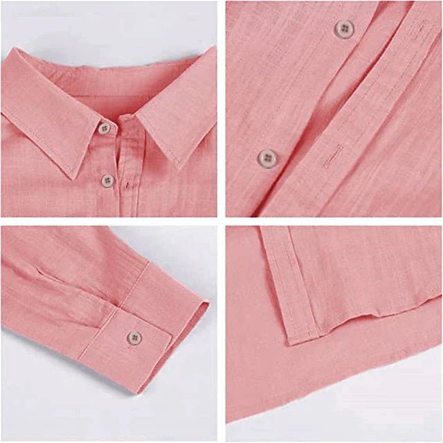 Stylish men's airy breathable long sleeve button-down top, perfect for summer travel & casual wear.