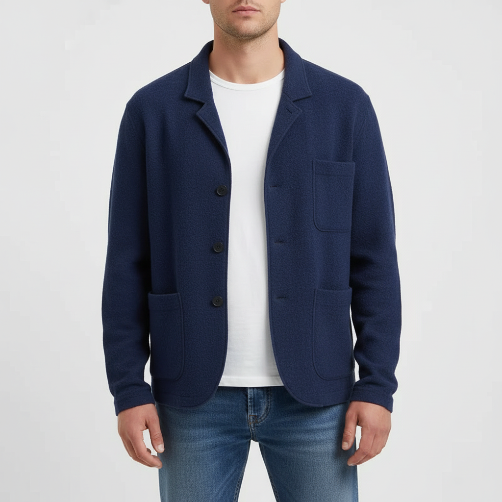 Formal menswear Alexander cardigan jacket, slim fit design ideal for layering and fashion
