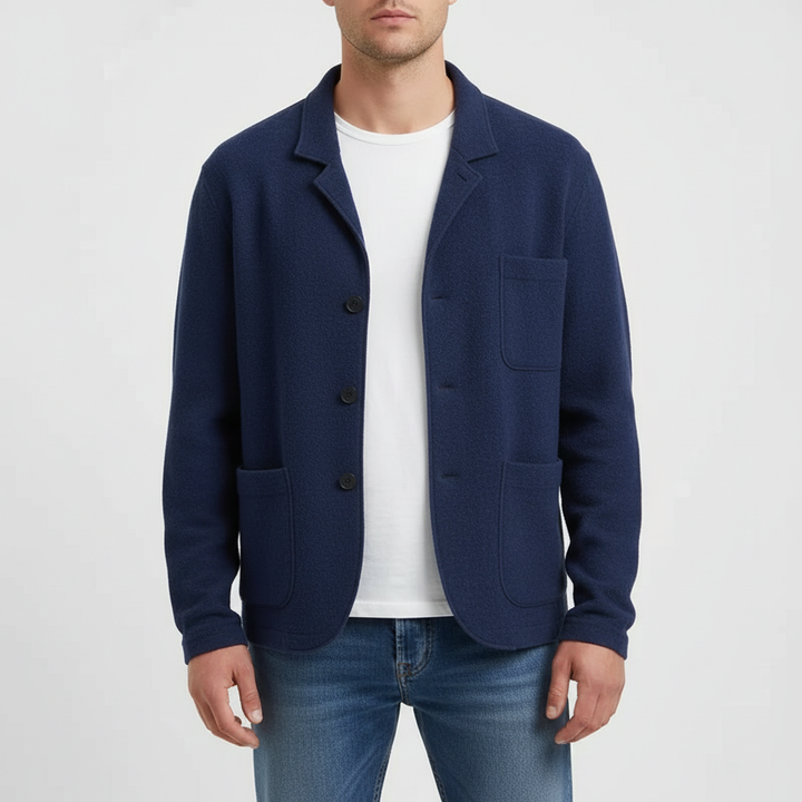 Formal menswear Alexander cardigan jacket, slim fit design ideal for layering and fashion