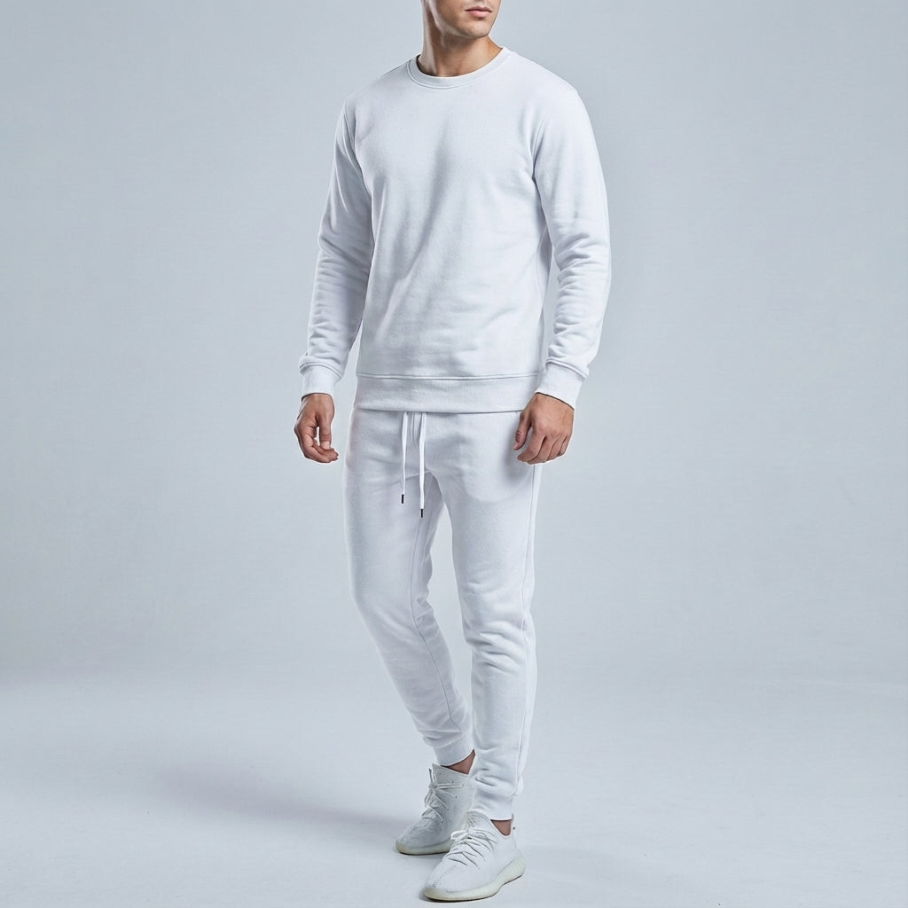 Alfonso men's athletic wear tracksuit, red, featuring a jacket and pants for gym and sports.