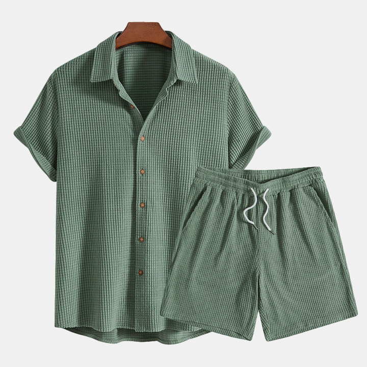 New arrival: Men's Algarve comfort loungewear set. Stylish two-piece casual fashion for relaxed everyday wear.