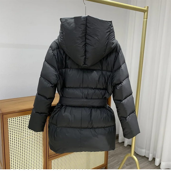 Men's all-season hooded jacket with drawstring hood, relaxed fit for versatile casual fashion.