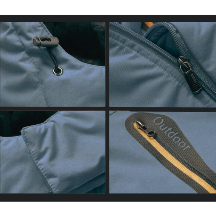 High-performance men's all-weather jacket, windproof & water-resistant, built for outdoor adventures.