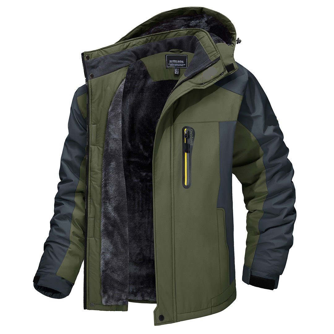 Stylish men's outerwear, an all-weather winter coat providing ultimate warmth & protection.