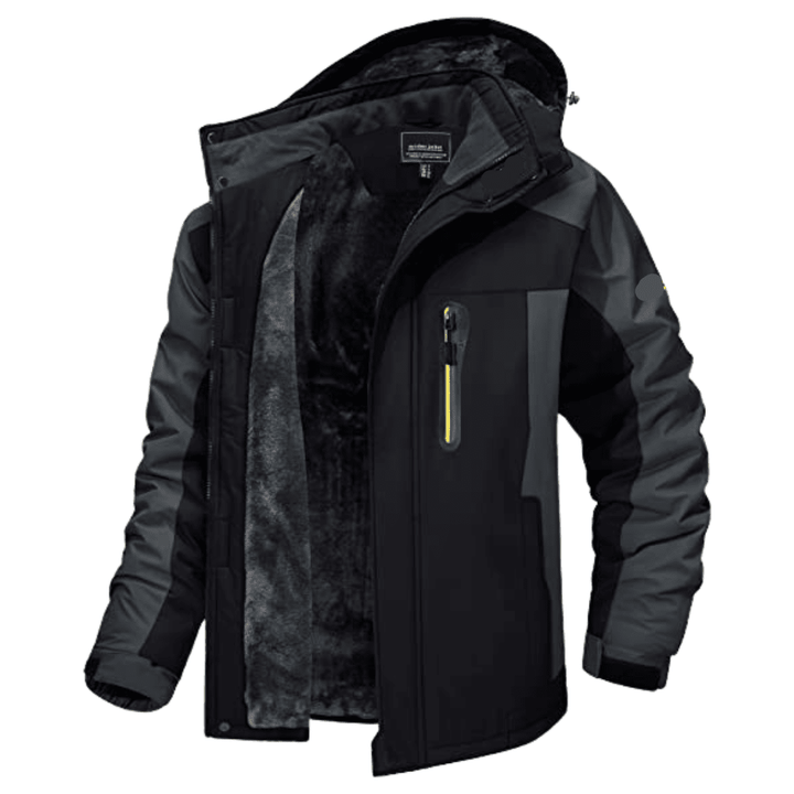 Warm & dry men's winter coat, windproof and waterproof for ultimate cold weather comfort.