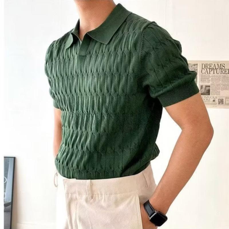 Men's Almero Performance Polo, short sleeve, classic fit, ideal for smart casual or everyday wear.