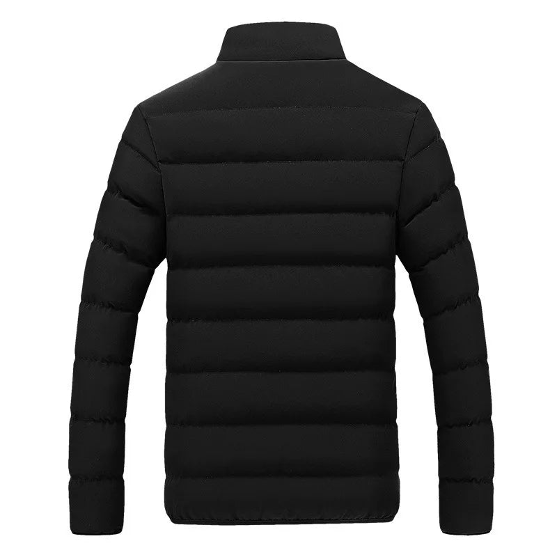 Slim fit men's quilted jacket, perfect for winter fashion & fall layering. Everyday men's outerwear.